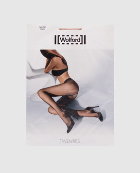Wolford Beige Twenties tights with mesh 11889ВЛ16
