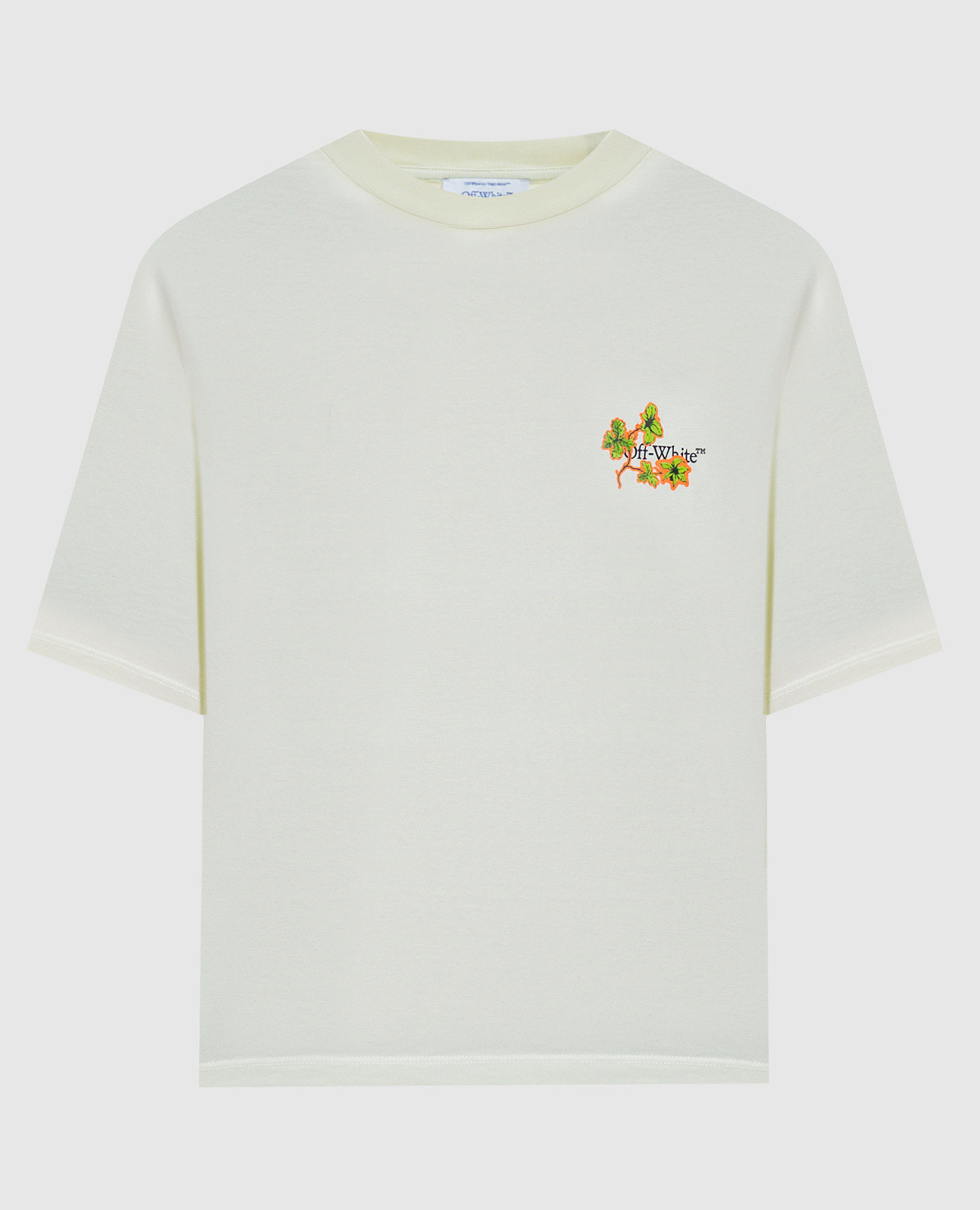 

Green t-shirt with Flower Arrow logo print Off-White, Grey