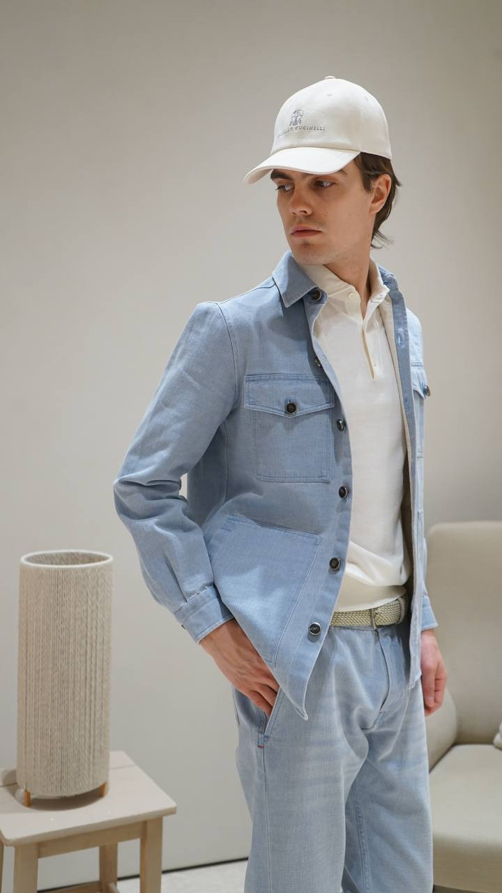 

White polo shirt with emblem ISAIA