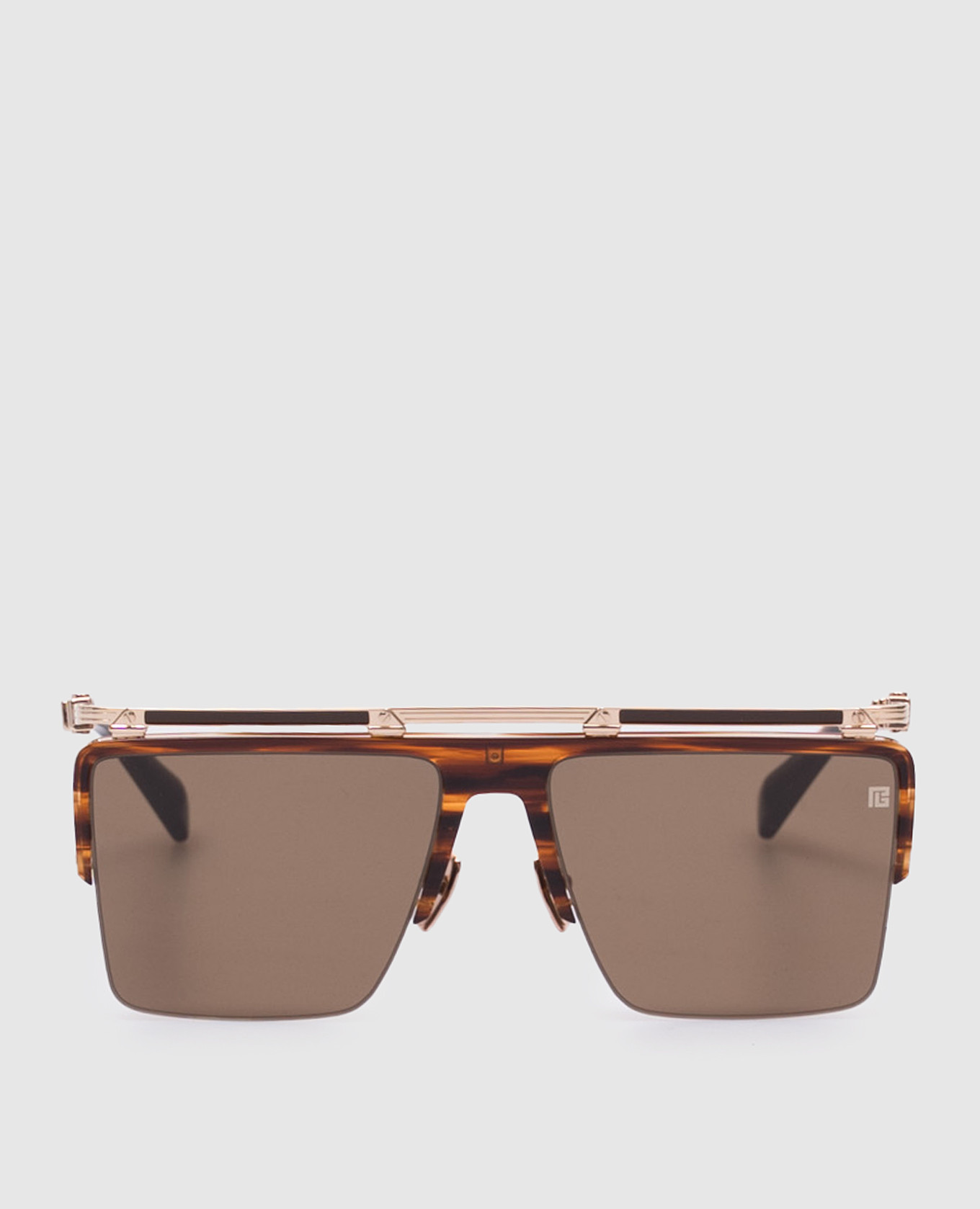 

Triomphe brown tortoiseshell sunglasses Balmain Akoni