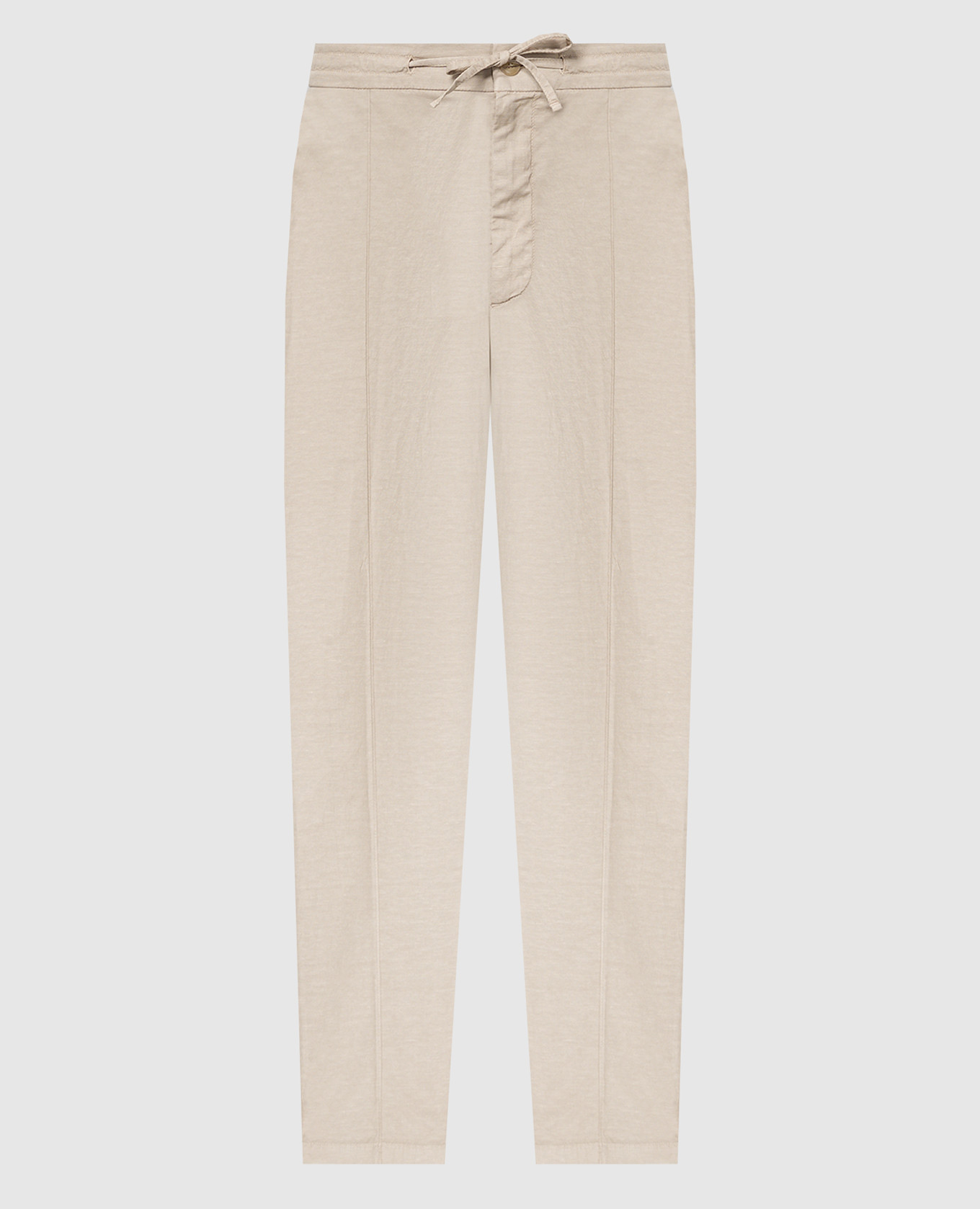 

Beige pants with linen Canali