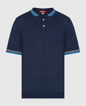 ISAIA Blue polo MG8244Y0463