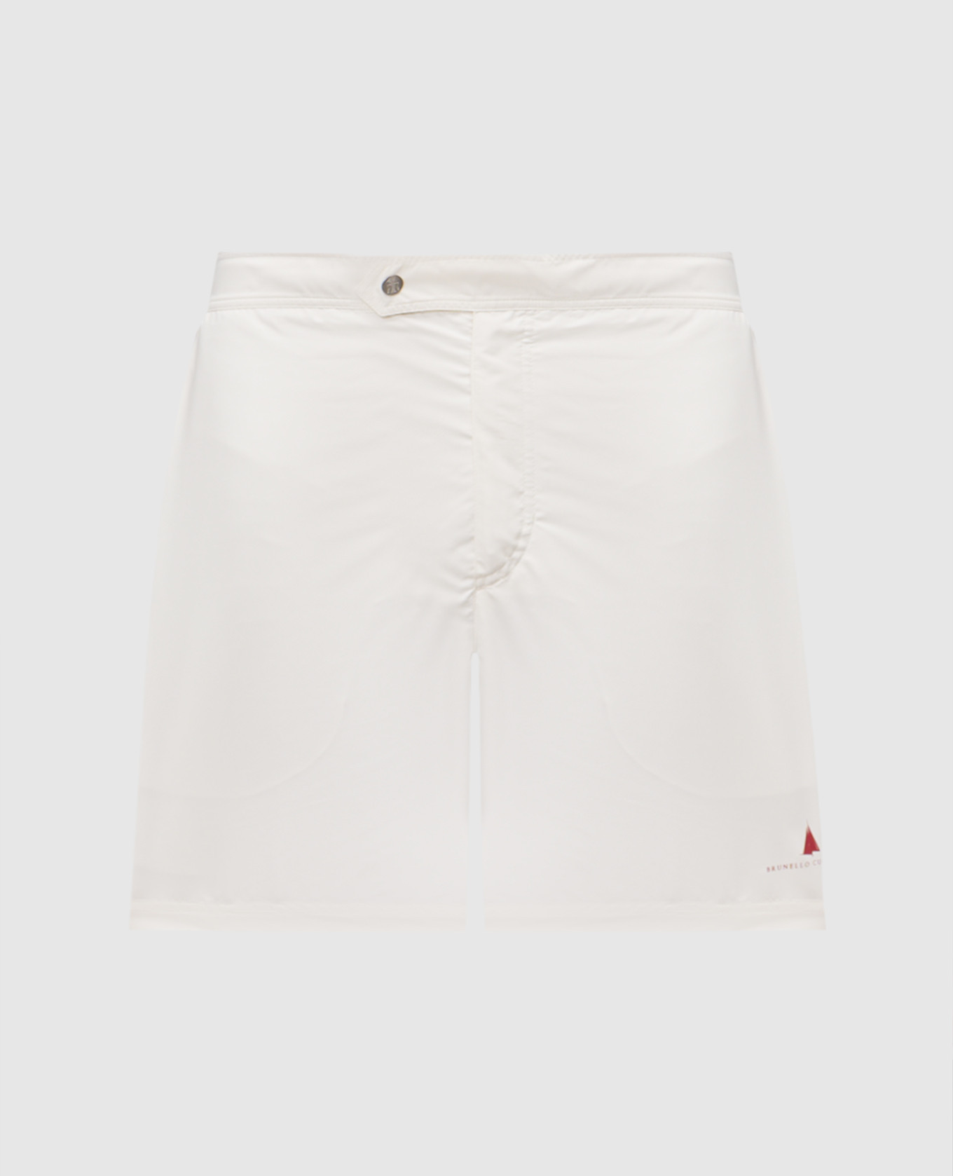 

White logo print swim shorts Brunello Cucinelli