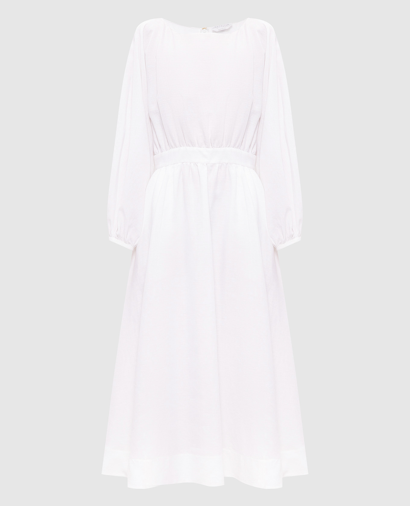 Ahmose white linen midi dress Gabriela Hearst