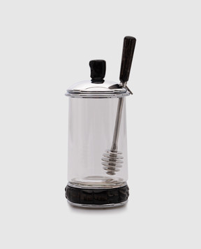 Lorenzi MIlano Oryx honey pot with dipper 713121