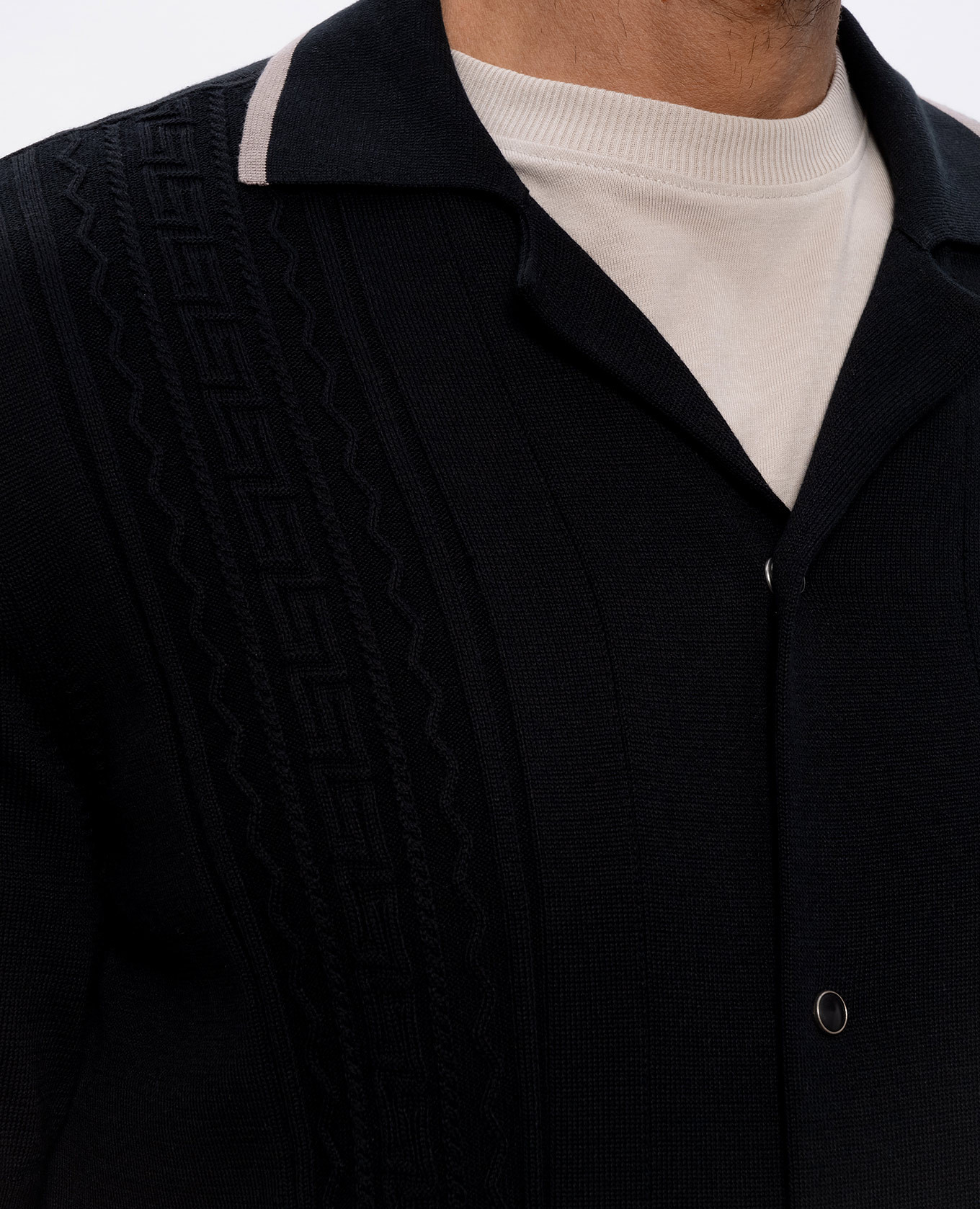 Black shirt with geometric pattern Brunello Cucinelli 5