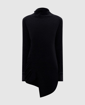 Marc Le Bihan Gray jumper with drape 2741