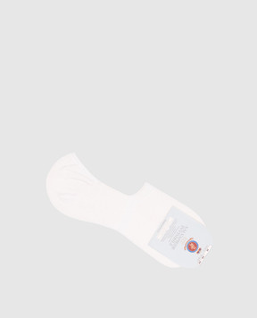 RiminiVeste White socks with footprints WN8005SALVAPIEDE