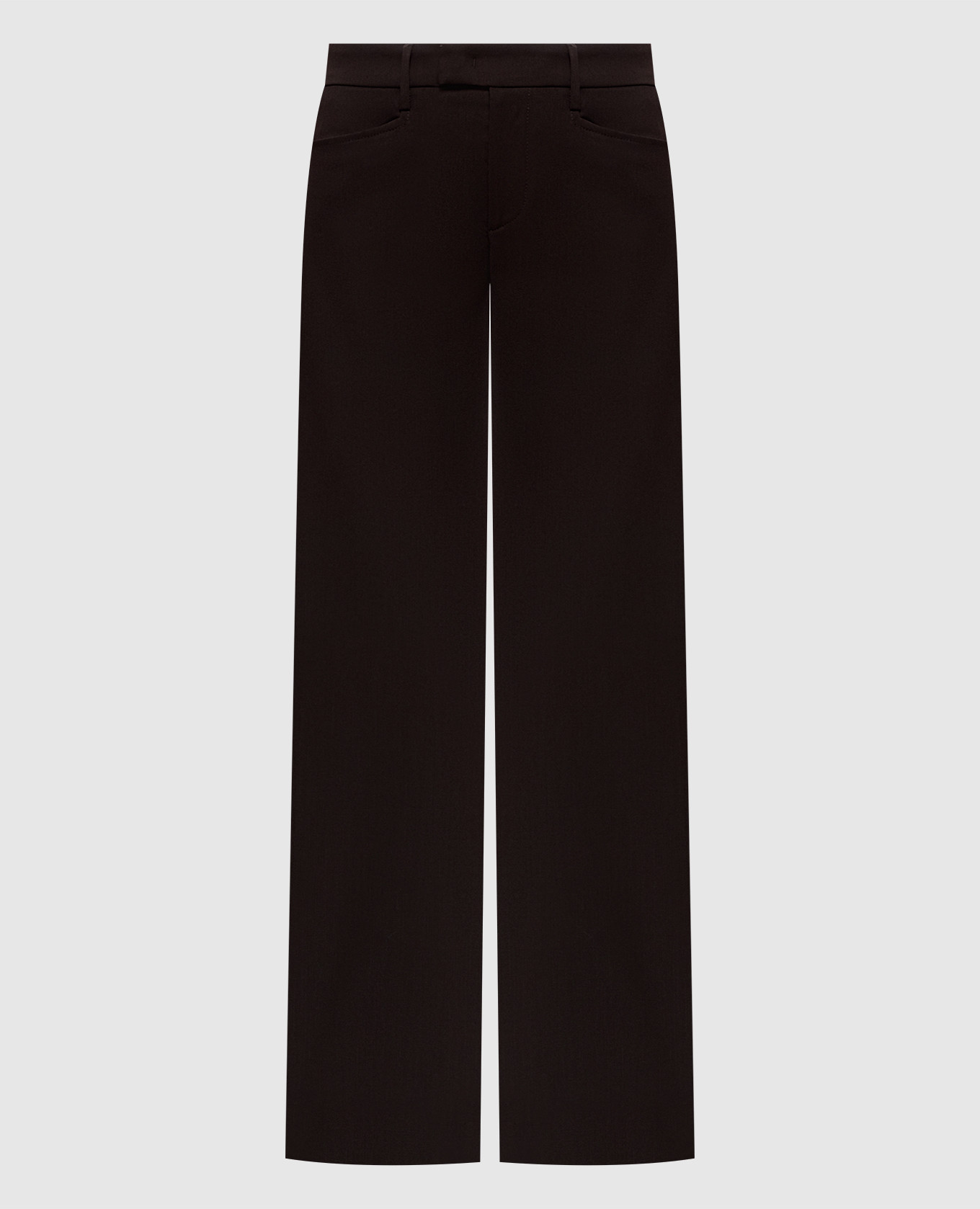 

Brown Flora pants with wool Dondup