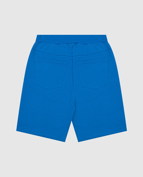 Balmain Children's blue shorts with logo BW6P89Z1753410
