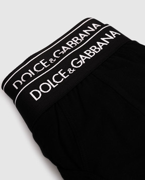 Dolce&Gabbana Set of black briefs with logo M9C03JONN95