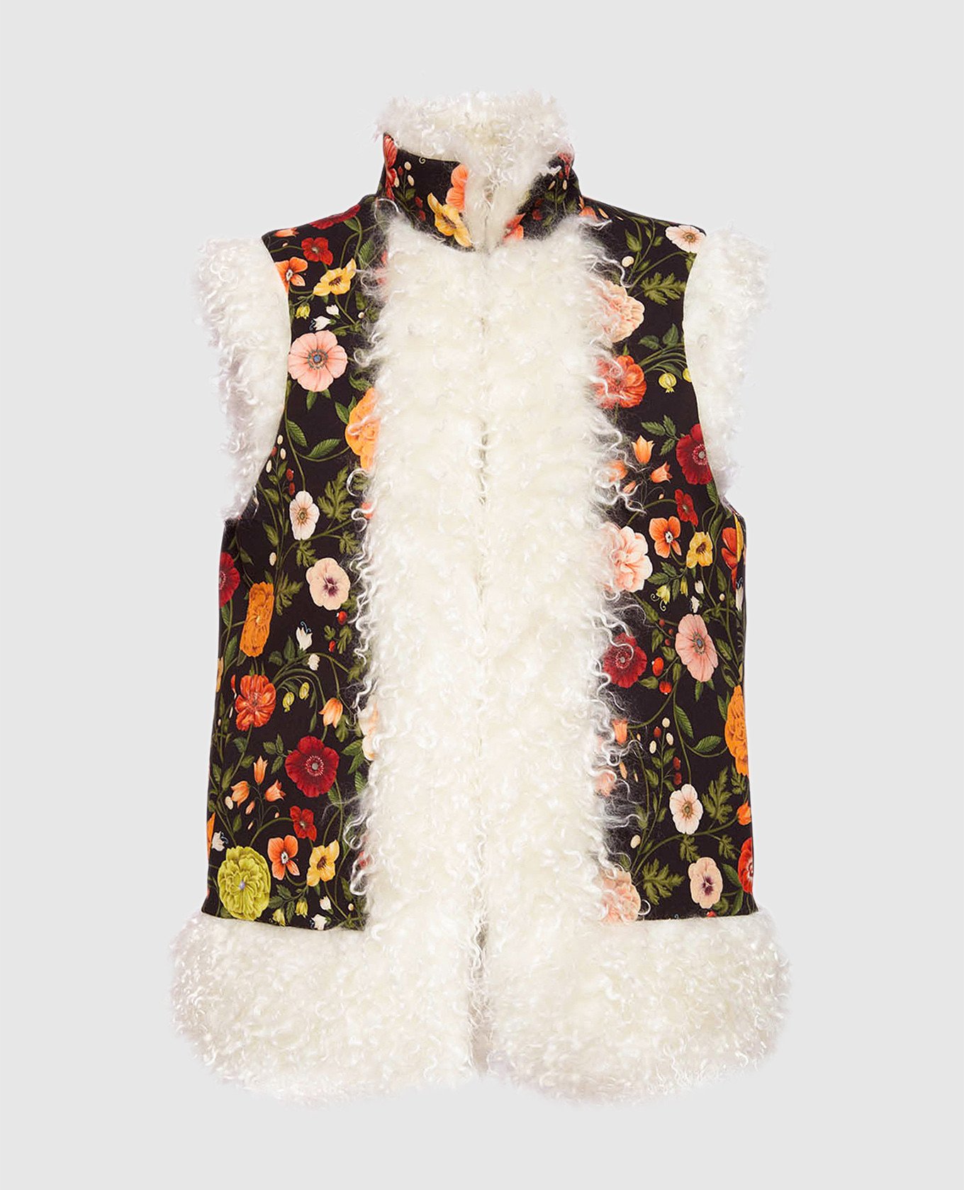 

Black Botticelli vest in floral print La DoubleJ