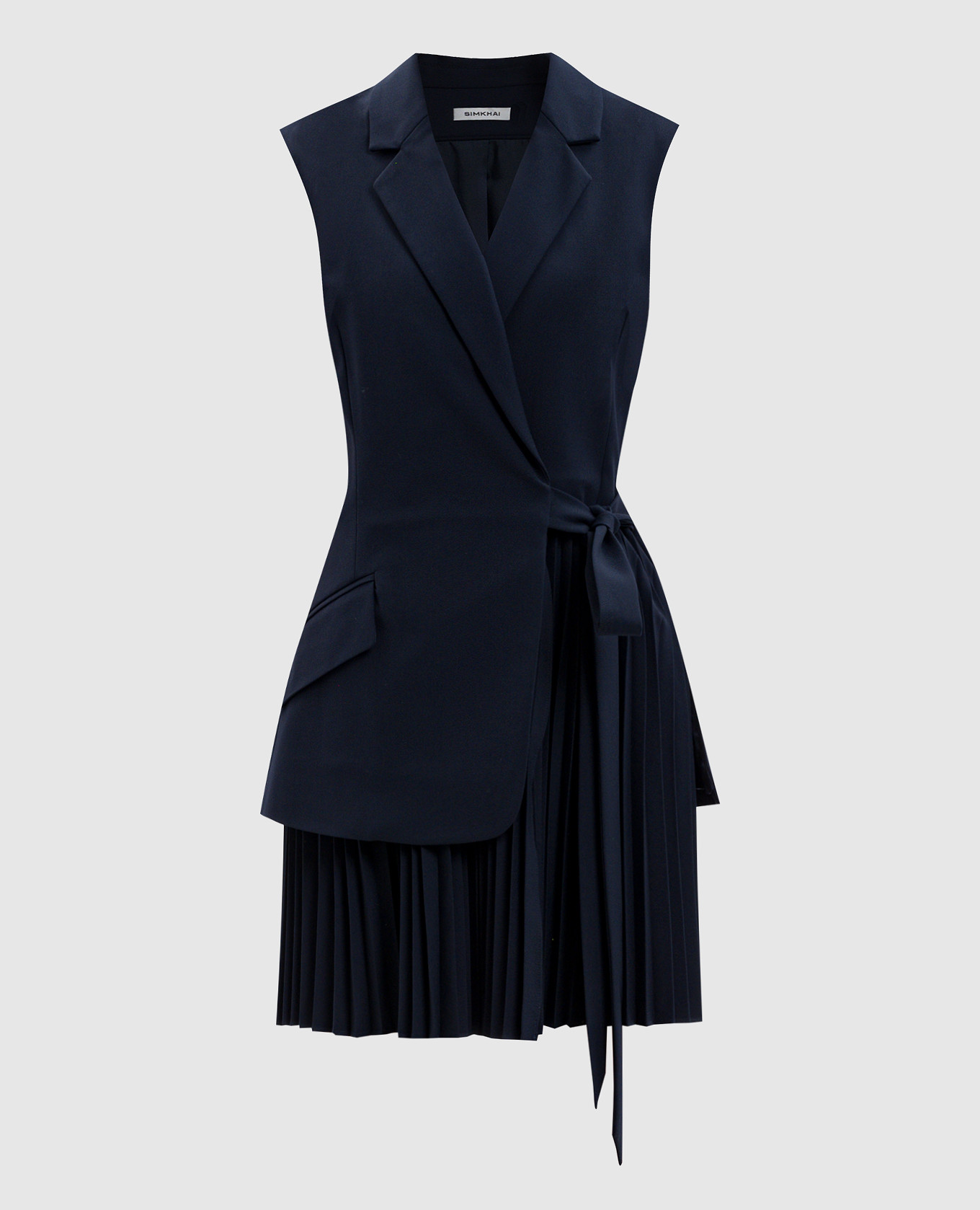 Blue mini dress with a smell Simkhai
