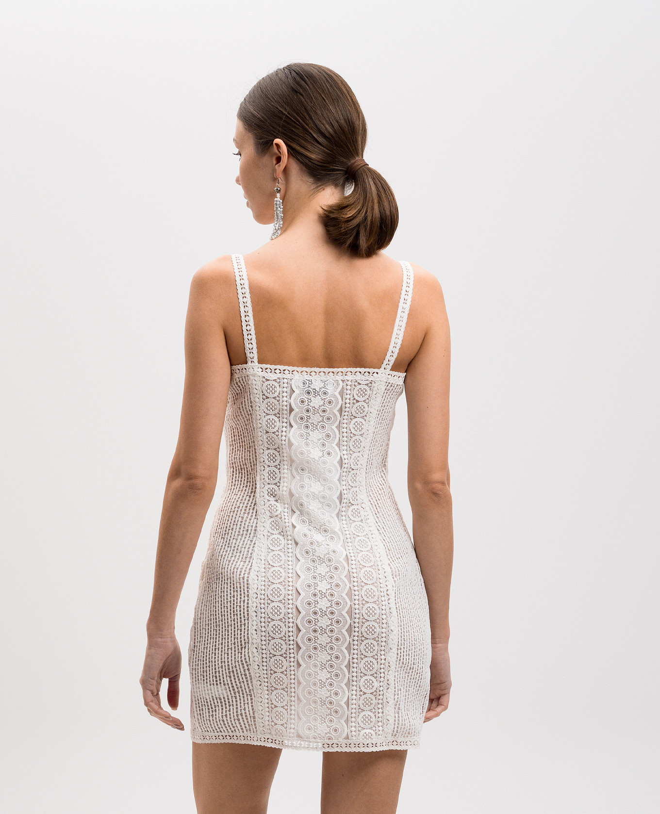 

COTT white lace mini dress Charo Ruiz
