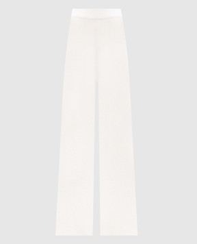 LISA YANG White Khloe flared pants with cashmere 2023272