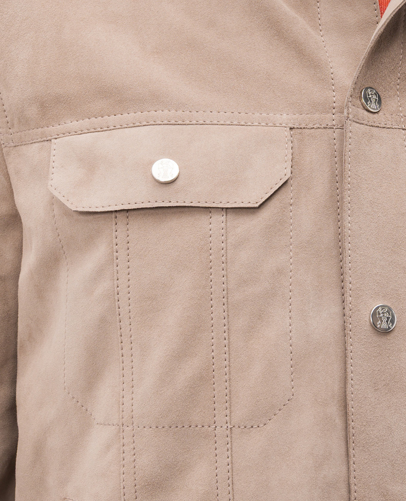 

Beige suede jacket Brunello Cucinelli
