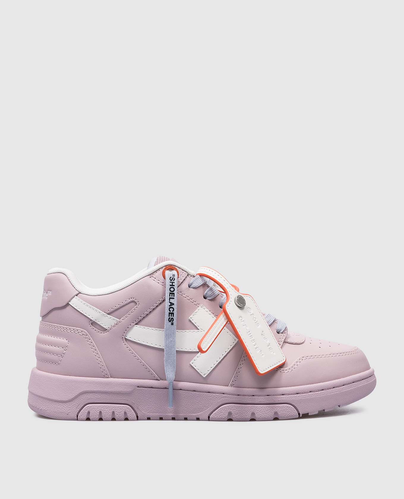 

Out Of Office purple leather sneakers with logo patch Off-White, Фиолетовый