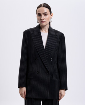 Max Mara Black double-breasted MATTIA wool jacket MATTIA