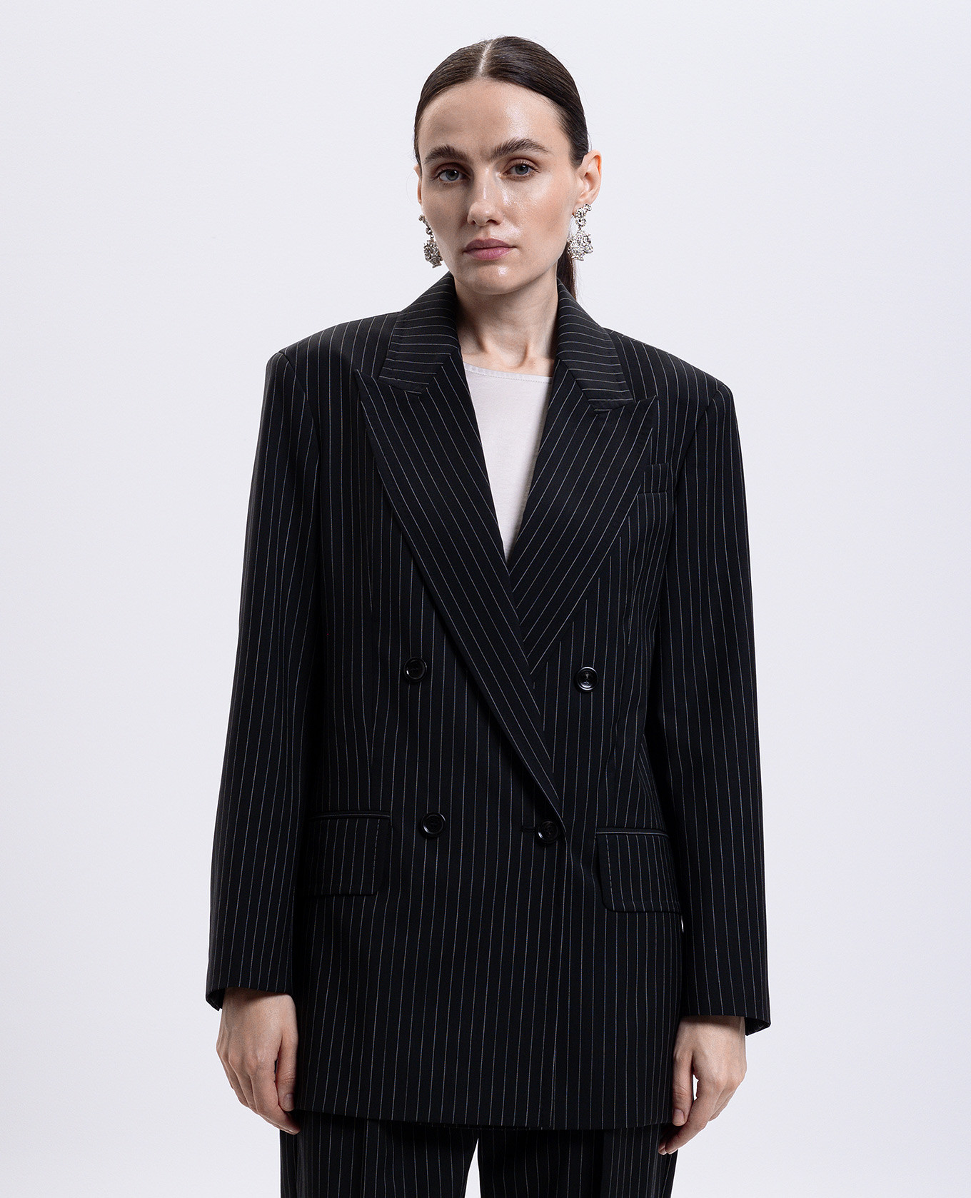 

Black double-breasted MATTIA wool jacket Max Mara