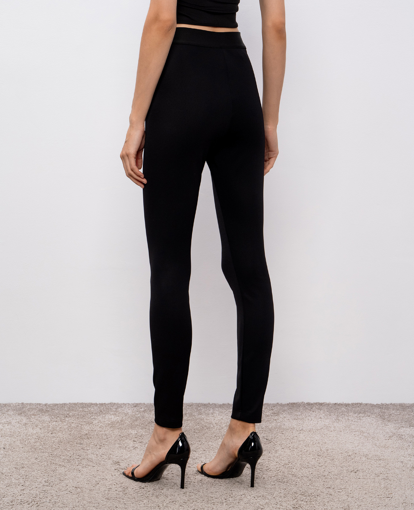 Black leggings with logo Dolce&Gabbana 4