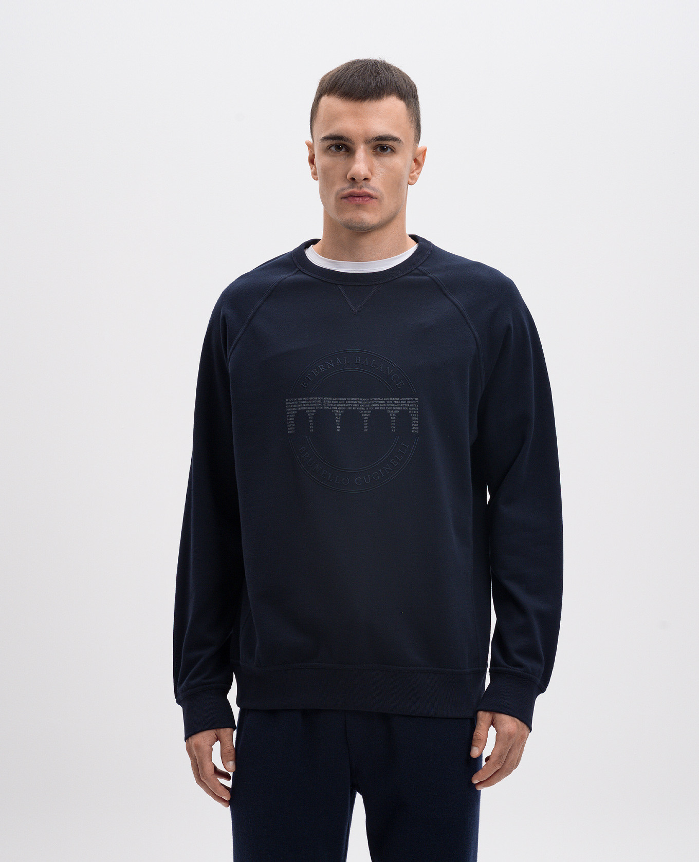 

Blue Eternal Balance print sweatshirt Brunello Cucinelli