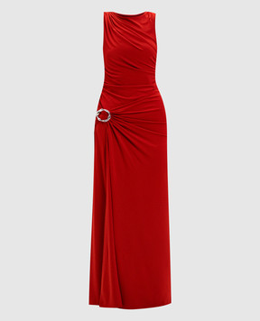 Simkhai Red maxi dress with drape 4251073D