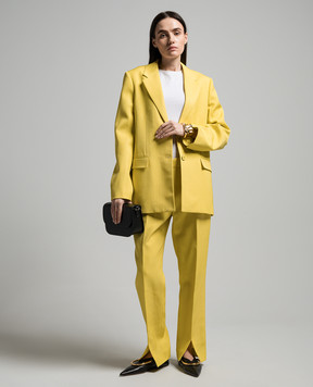 Jil Sander Yellow pants with linen J01KA0146J65005
