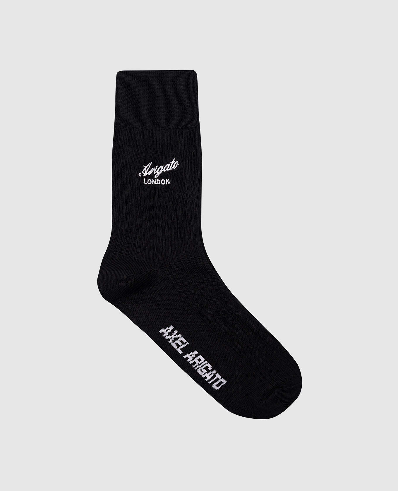 

London black socks with embroidery Axel Arigato