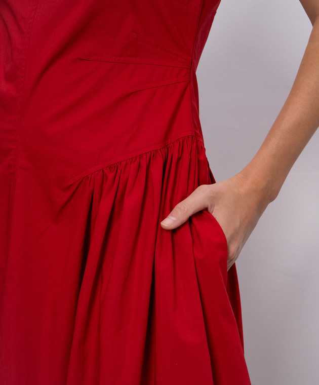 dress with ruched top ANGELIC - White Ruched Dress with Structured Top