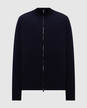 Cashmere&Whiskey Blue cashmere cardigan MU8671312341R