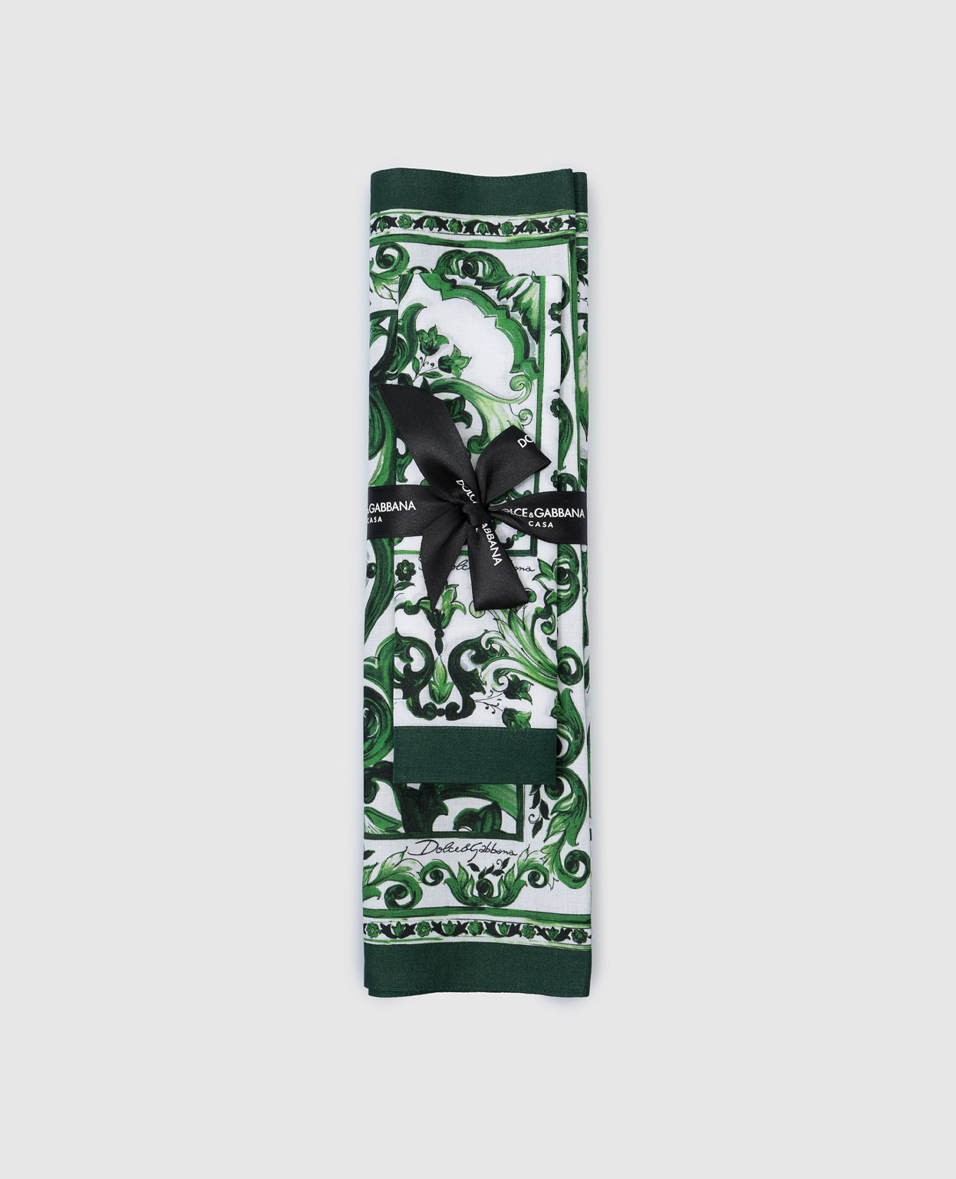 

Set of printed linen napkins Dolce&Gabbana, Green