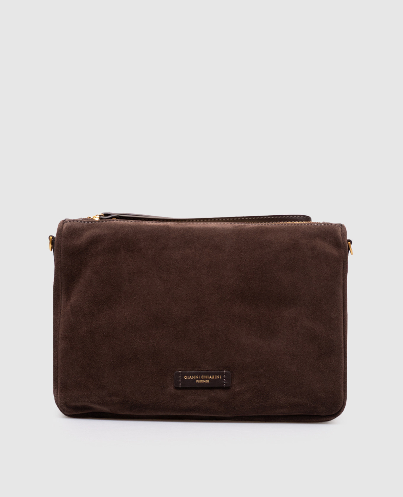 

Brown suede crossbody bag Nora Gianni Chiarini