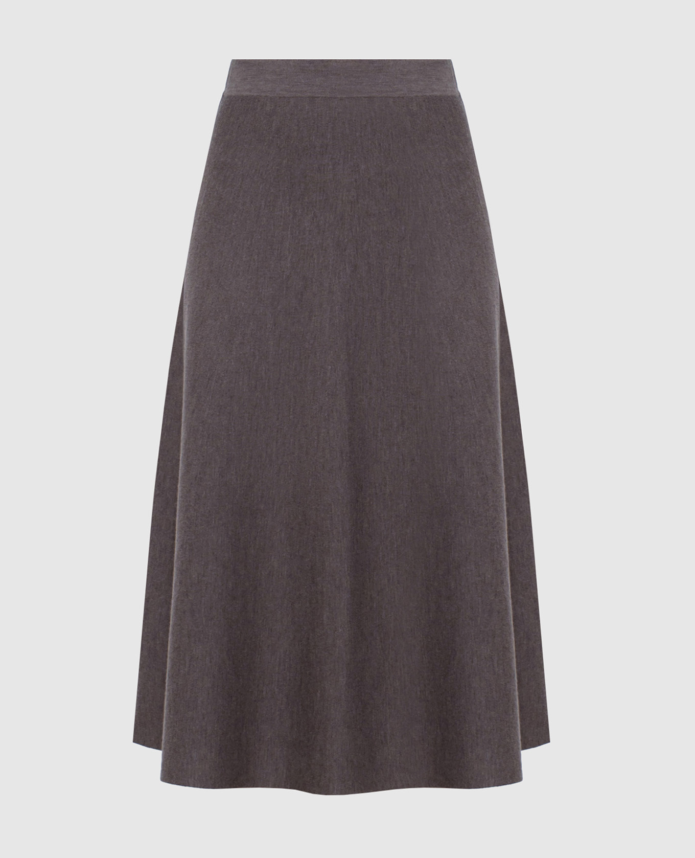 

Midi gray skirt made of wool Allude, Серый