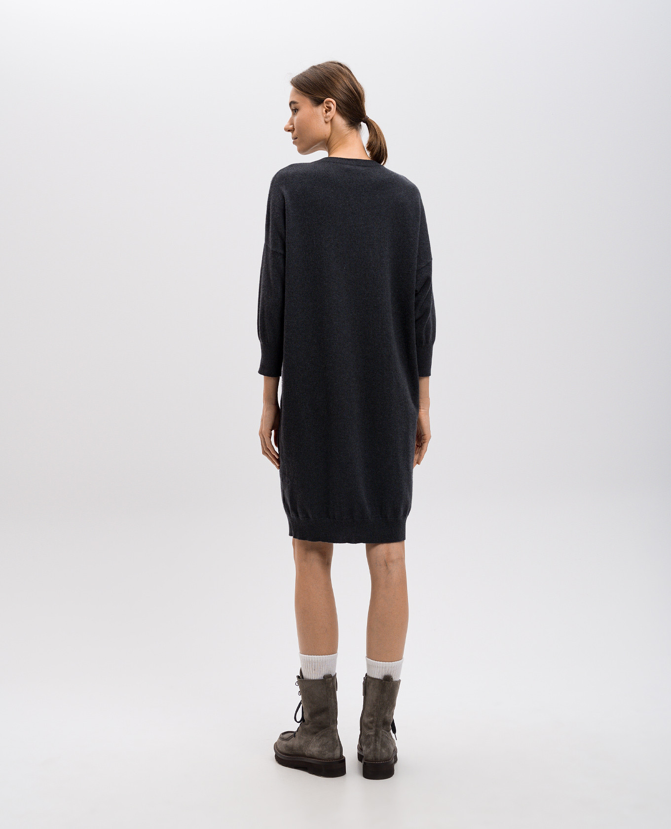 

Cashmere dress with sequins Brunello Cucinelli, Grey