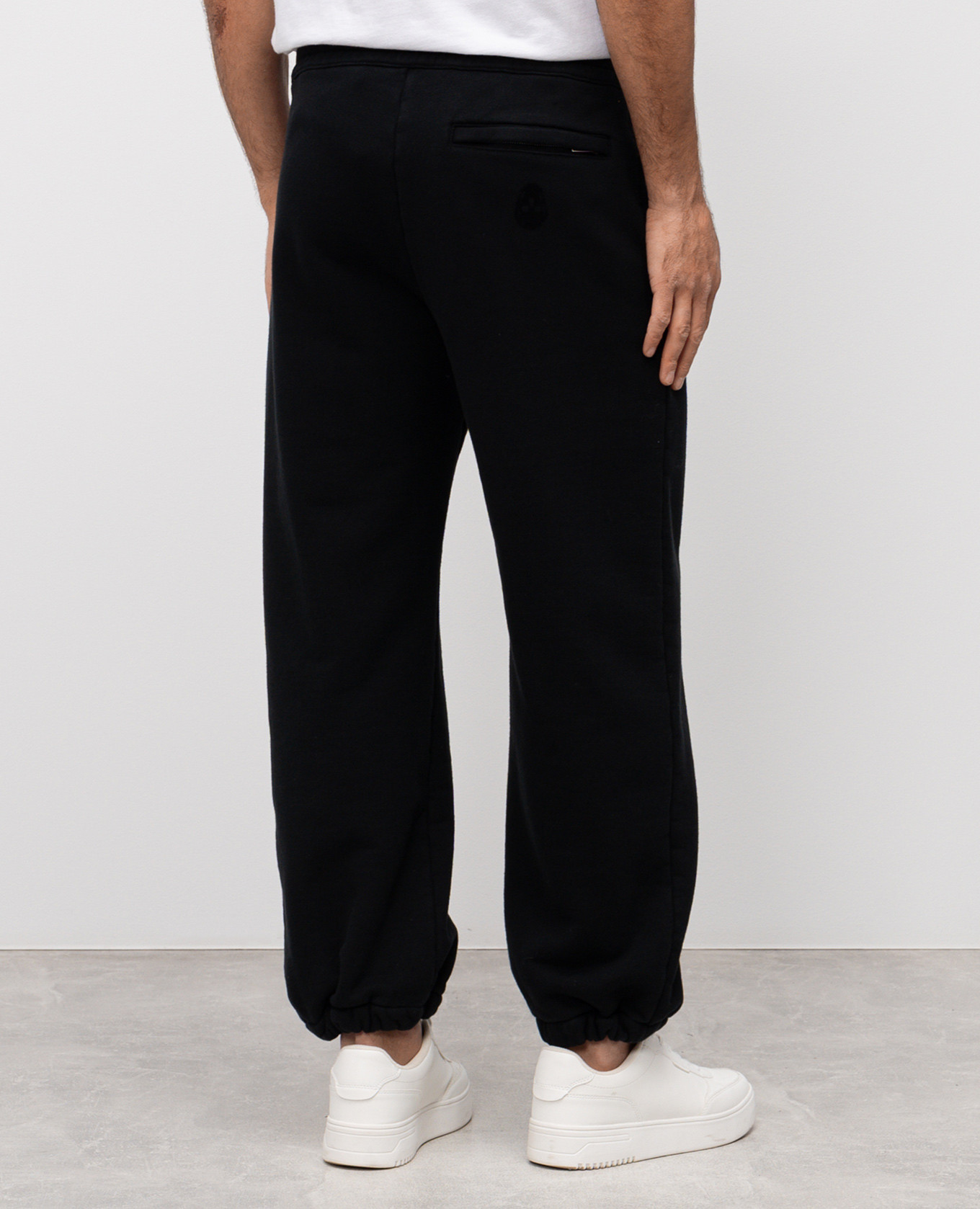 Blue joggers with textured logo emblem Alexander McQueen 4
