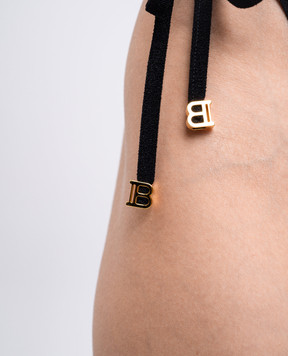Balmain Black swimsuit with logo BKB962260