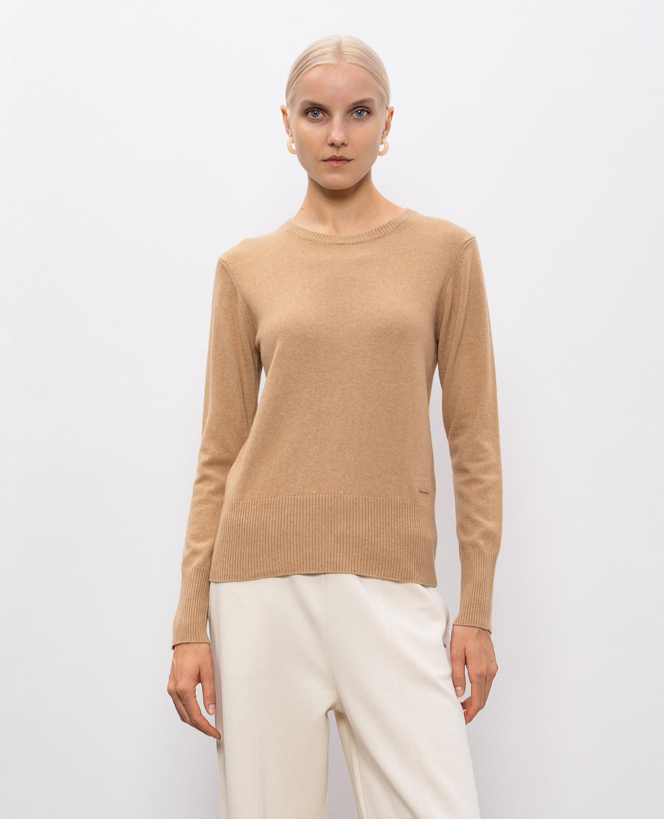 

Beige sweater with wool and cashmere Woolrich
