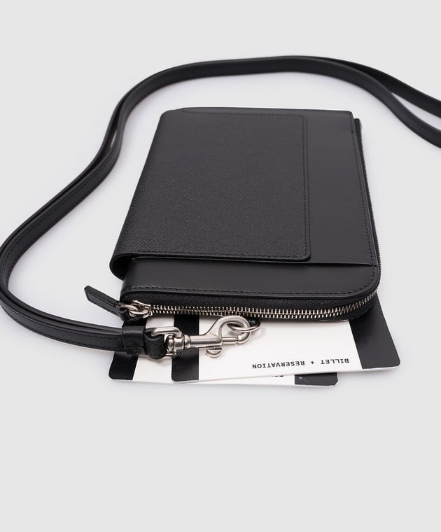 Balenciaga Passport 2 Tickets black leather wallet 7877332AA3R buy with Czech Republic delivery at Symbol