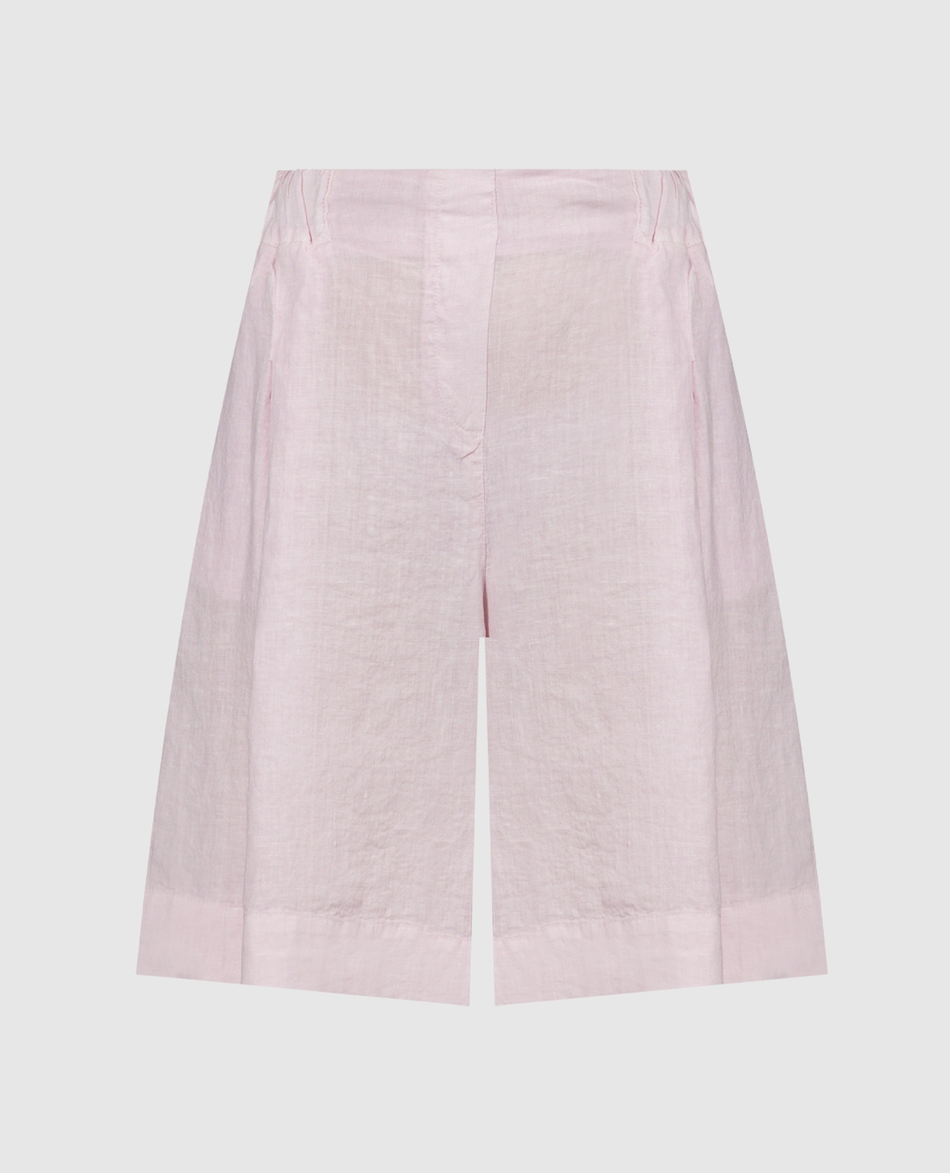 

Pink linen shorts ANNECLAIRE