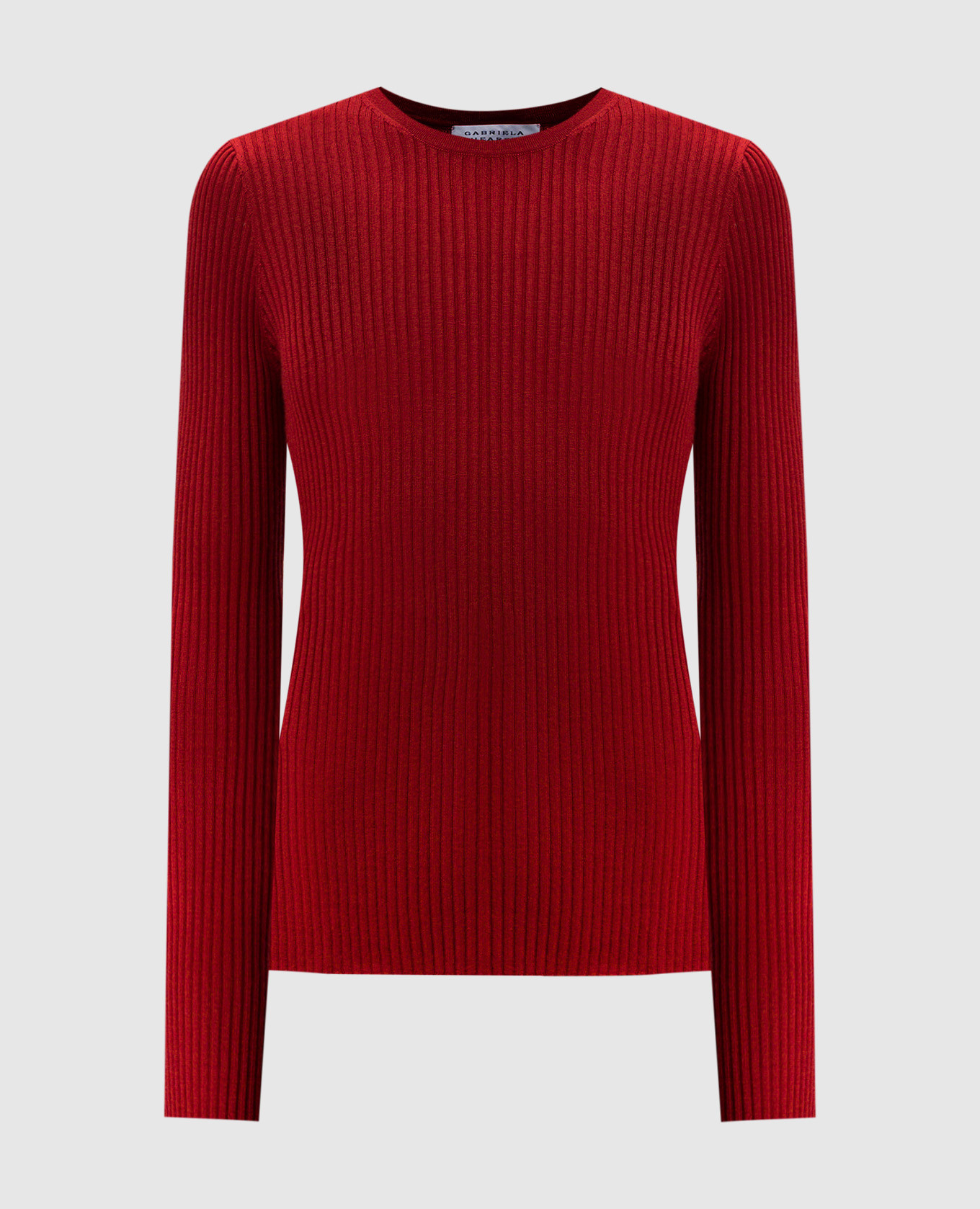 

Red Browning cashmere and silk ribbed jumper Gabriela Hearst, Красный