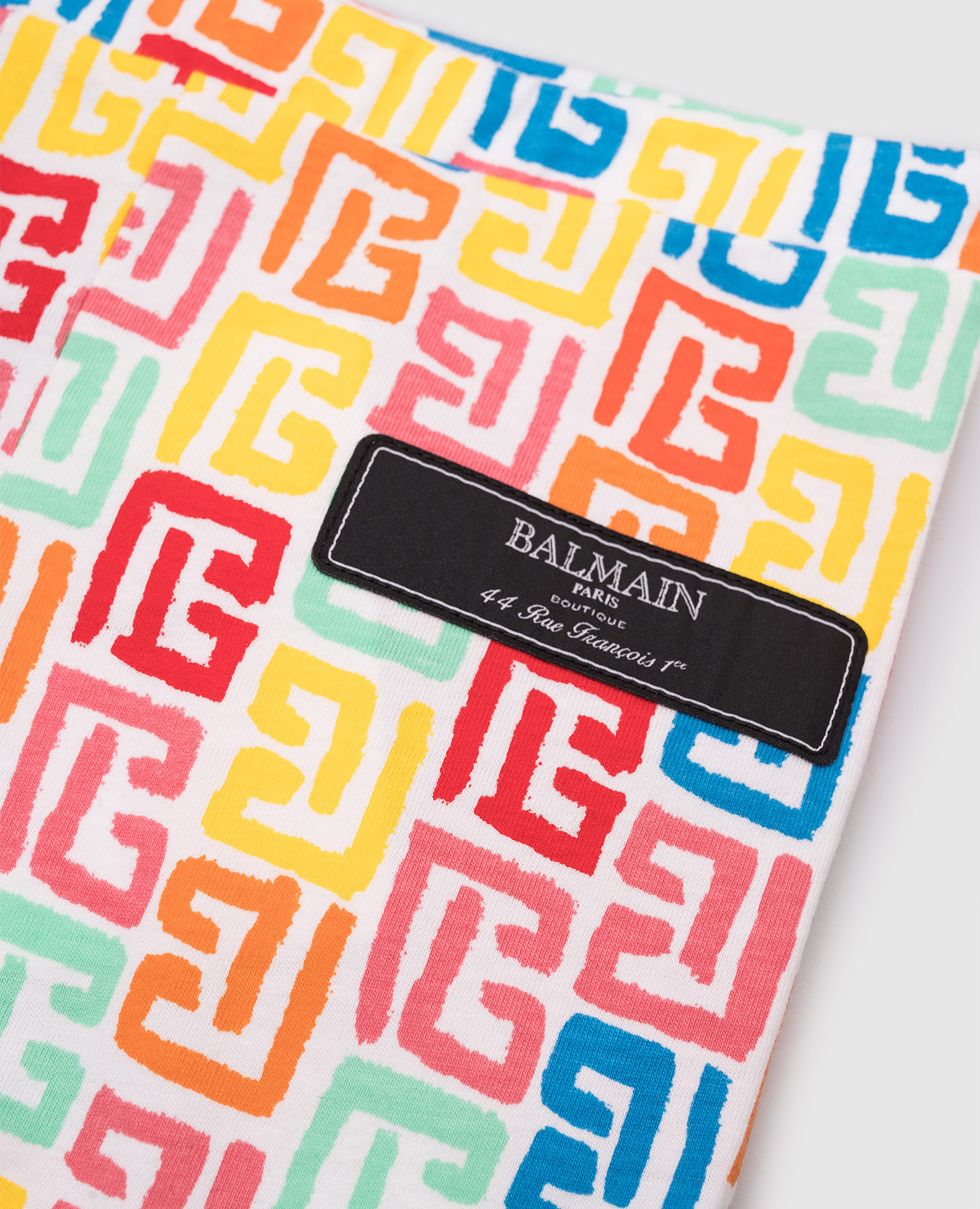 

Children's white leggings with PB brand print Balmain