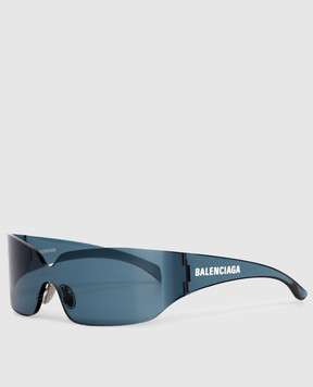 Balenciaga Blue Mono Square Sunglasses 830307T0003w