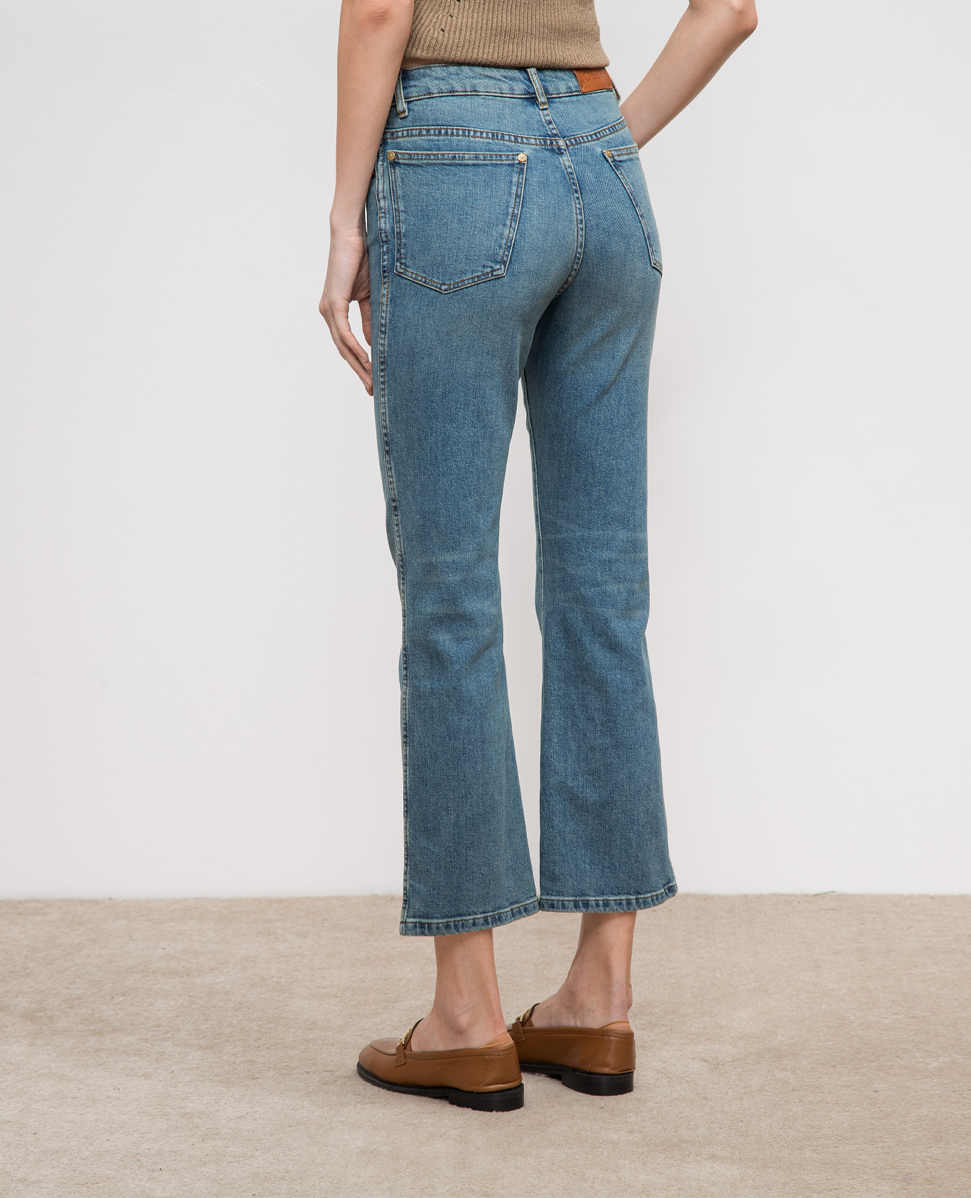 

Blue jeans with logo patch JOSEPH