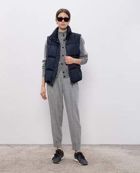Peserico Gray pants with wool P045001948A