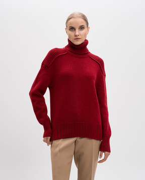 Babe Pay Pls Red cashmere sweater MD9871303341R