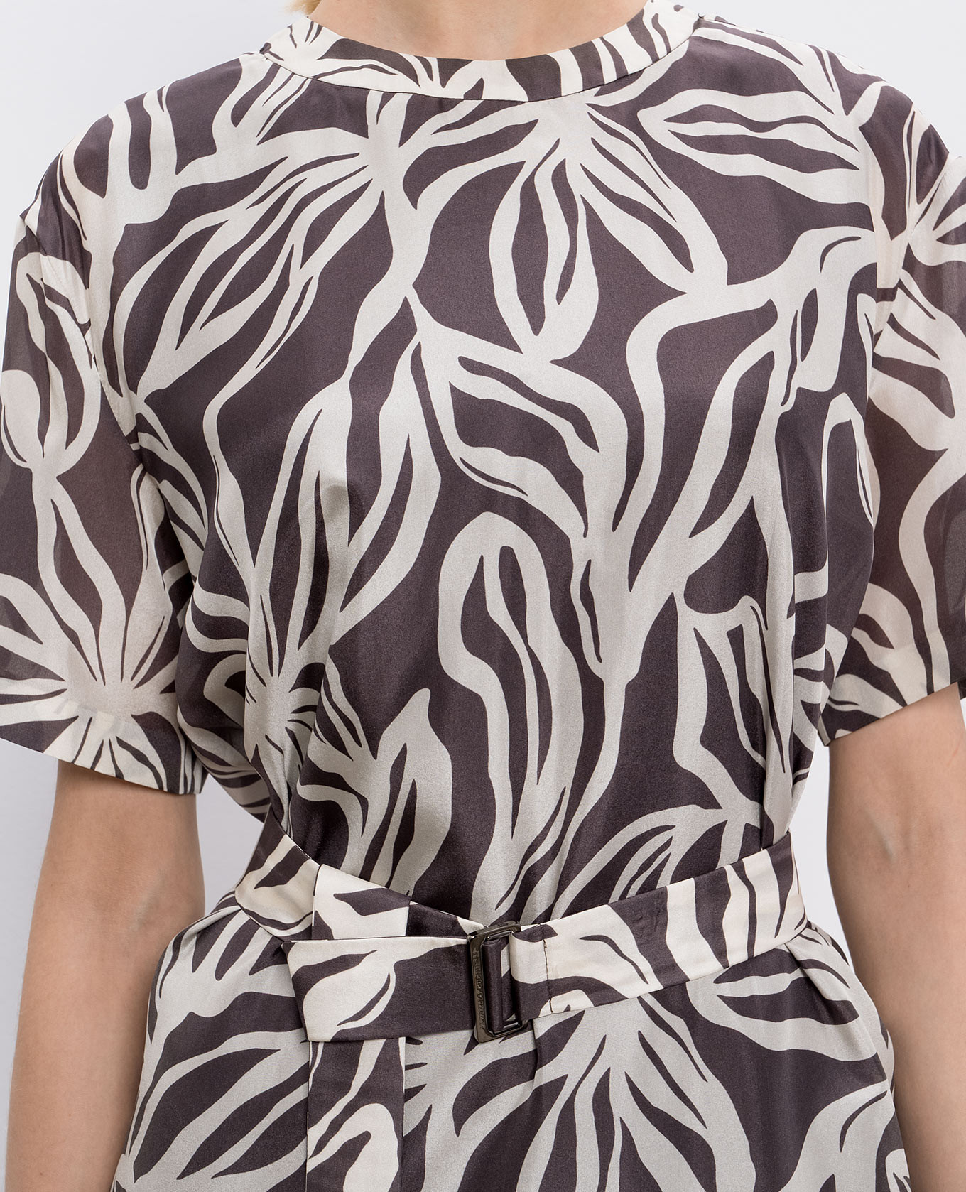 Printed silk dress Brunello Cucinelli 5