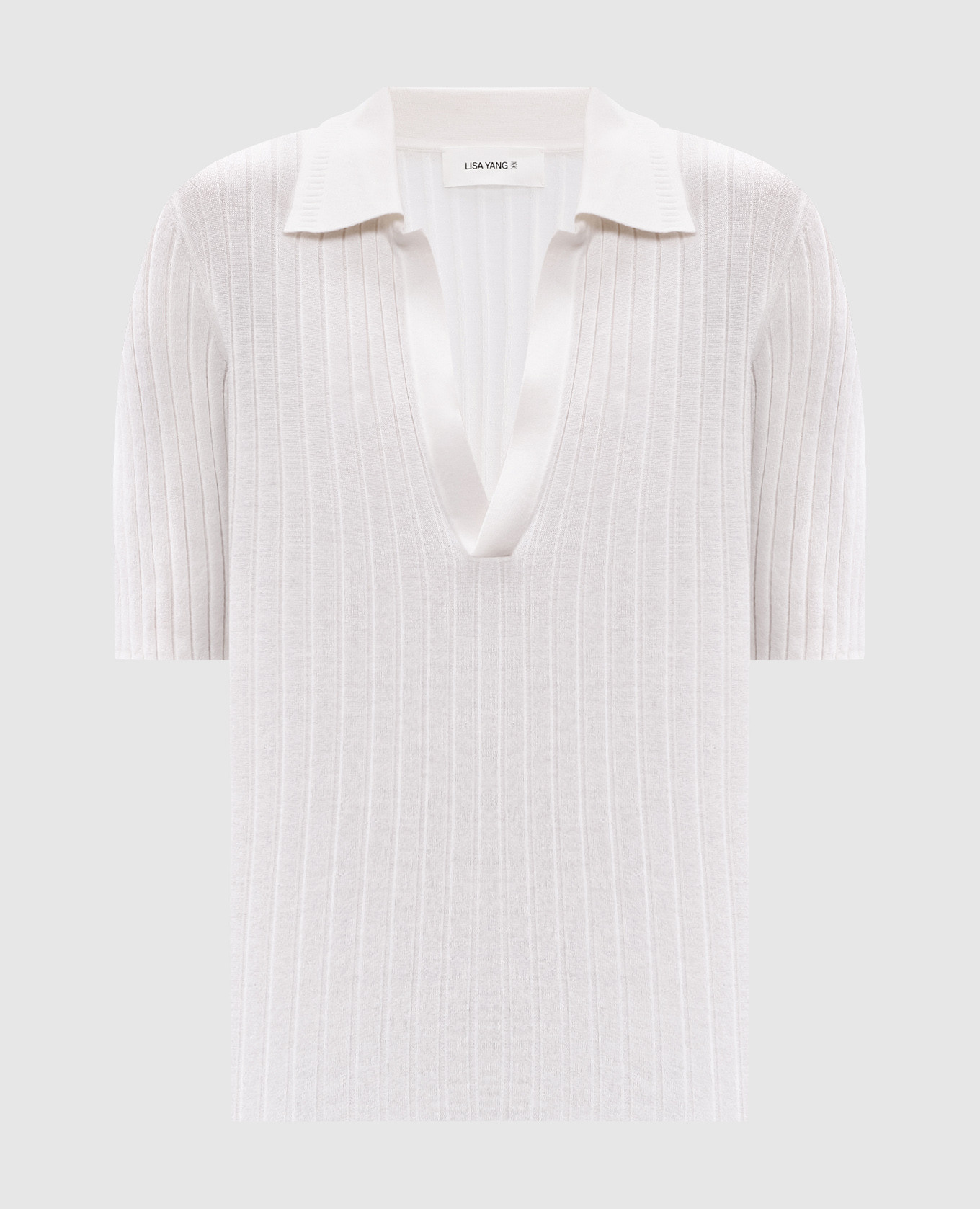 

Freda white cashmere top LISA YANG
