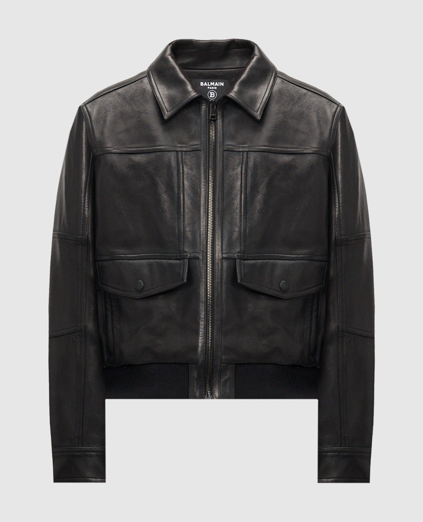 Scump/De Lux Balmain Black leather jacket