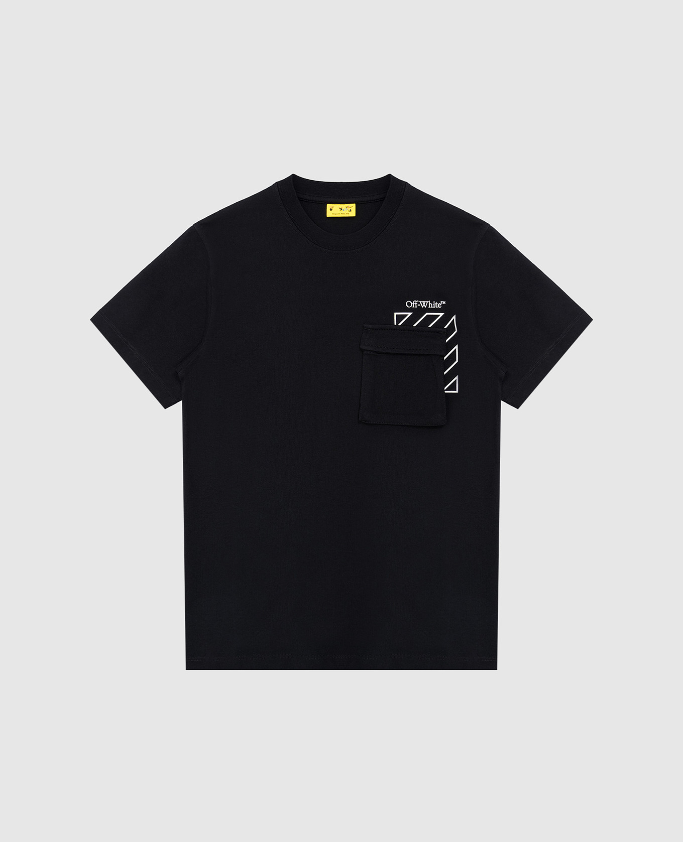 

Children's black T-shirt with logo print Off-White