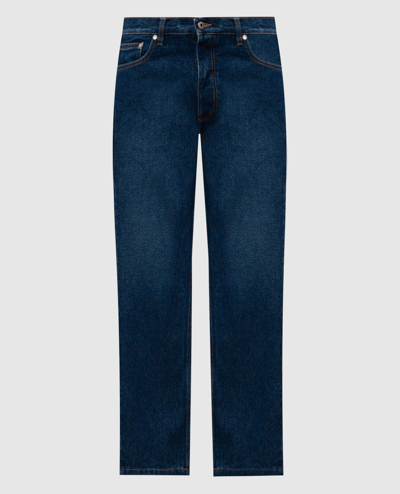Blue jeans with logo patch Off-White
